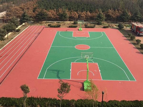 即墨汽車城矽pU籃球場