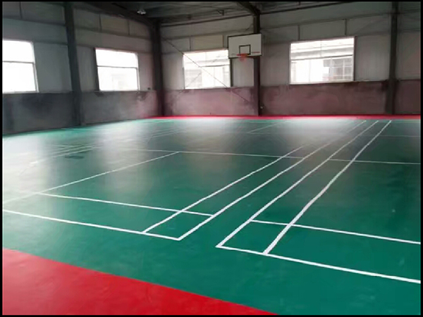 交運室内pvc地膠羽毛球場